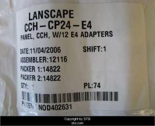 Corning LANscape CCH LC Patch Panel CCH CP24 E4 ~STSI 837654220344 