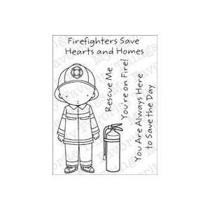   Things Clear Stamps 3x4 pc firefighter Boy 2Pk