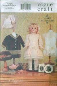 Vogue 18 Doll Clothes American Girl Sewing Pattern OOP  