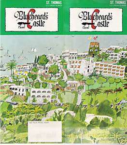 1973 BLUEBEARDS CASTLE HOTEL Virgin Islands Brochure  