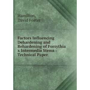   Intermedia Stems : Technical Paper: David Foster Hamilton: Books