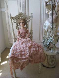 FABULOUS Old Vintage French BOUDOIR BED DOLL Original Dress Beautiful 