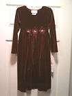 Karen Alexander Burgundy Velvet 2 piece dress size 6  
