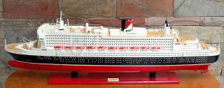Queen Mary 2 Ocean Liner Wooden Model Cruise Ship 40  