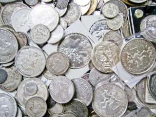 90 Pounds of ONLY SILVER coins from all over the World Europe Asia 