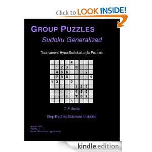  Tournament HyperSudoku Logic Puzzles, Vol 1 eBook T. P 