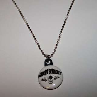 Avenged Sevenfold/A7X Button Charm Necklace New  
