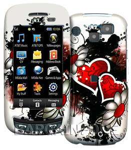 Samsung A877 Impression Hearts and Flowers Hard Case  