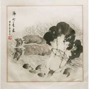  Chinese Sumi e Brush Painting Original Art, Watercolor on Paper 