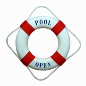    18 Inch Pool Open Closed Nautical Life Ring 