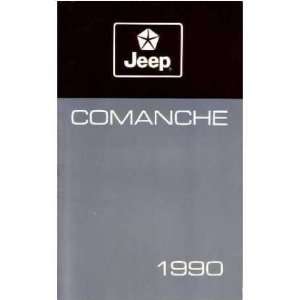  1990 JEEP COMANCHE Owners Manual User Guide: Automotive