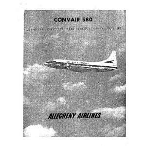  Convair 580 Aircraft Flight Manual Sicuro Publishing 