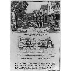  Floor Plans,Row Houses,Union Park Gardens,Wilmington,DE 