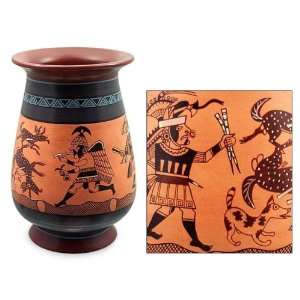  Ceramic vase, Deer Ambush