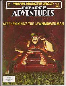 BIZARRE ADVENTURES #29 MARVEL MAGAZINE STEPHEN KING LAWNMOWER MAN 