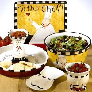  To The Chef Square Platter, By Dan DiPaolo Dinnerware 