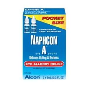  Naphcon a Eye Allergy Relief Drops Pocket Size   2 x 5 ML 
