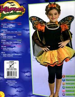 Girls Monarch Butterfly Dress Kids Childrens Halloween Costume RUBIES 