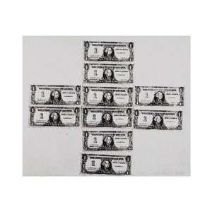 One Dollar Bills, 1962 Finest LAMINATED Print Andy Warhol 19x13 
