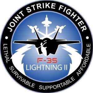  F 35 Lightning II Joint Strike Fighter Round Stickers 
