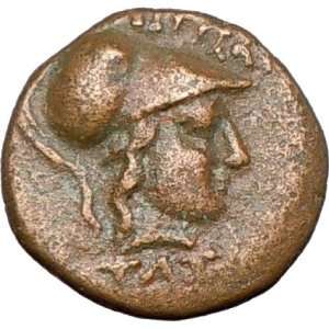   THESSALIAN LEAGUE 196BC Ancient GREEK Coin Athena War Wisdom Horse