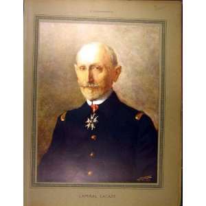 1916 Portrait Admiral Lacaze Ww1 War French Print