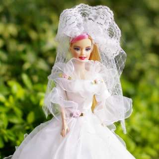   princess wedding party dress grows for barbie gift item description