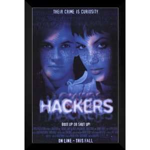    Hackers FRAMED 27x40 Movie Poster: Angelina Jolie: Home & Kitchen