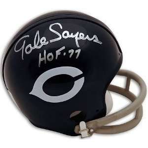 Gale Sayers Autographed/Hand Signed Chicago Bears Throwback 2bar Mini 