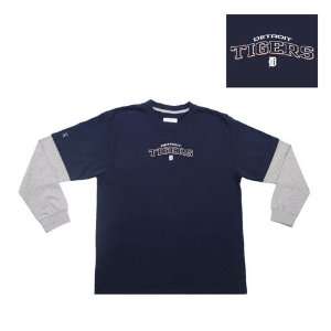 Detroit Tigers MLB Danger Youth Tee (Navy) (Small):  