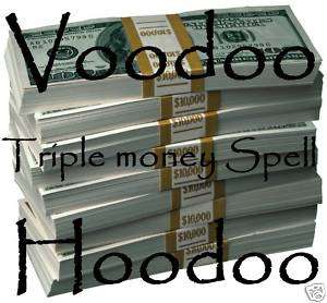 VOODOO HOODOO~MONEY MONEY MONEY 3X WEALTH SPELL~Haunted  