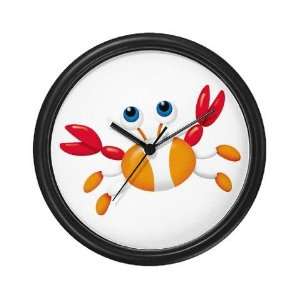  Bug eyed Crab Family Wall Clock by  Everything 