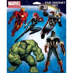   Marvel Universe Five Magnet Character Set: Kitchen & Dining