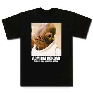 Star Wars Parody Admiral Ackbar Sci Fi Movie T Shirt  