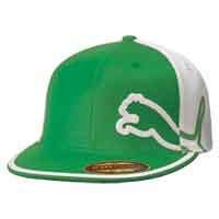 ajustado Monoline 2012 del sombrero de la FRACTURA GREEN/WHITE PUMA 