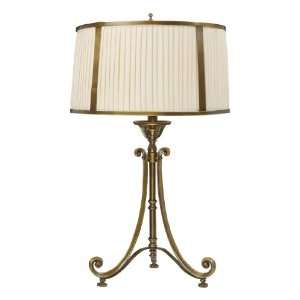   11052/1 Williamsport 28 Inch Tall Table Lamp, Vintage Brass Patina