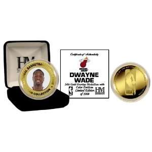  Dwayne Wade 24Kt Gold And Color Coin