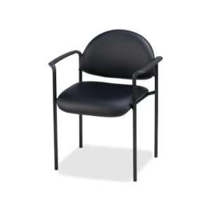  Lorell Reception Guest Chair   Black   LLR69507: Office 