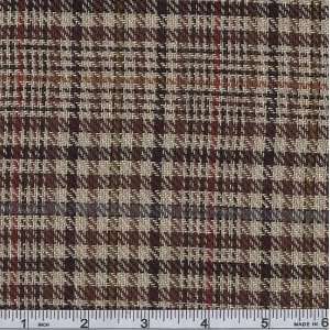  58 Wide Wool Blend Plaid Suiting Green Fabric By The 