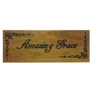  Amazing Grace (24x9) Hand Crafted Wooden Plaque