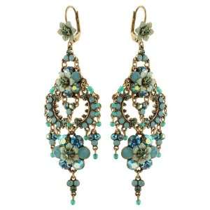 Shimmering Michal Negrin Chandelier Earrings Amazingly Designed with 