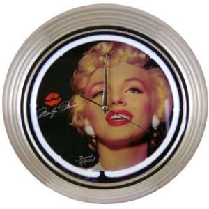  Marilyn Monroe Neon Wall Clock