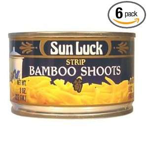 Sun Luck Bamboo Shoot Strip, 8 Ounce (Pack of 6):  Grocery 