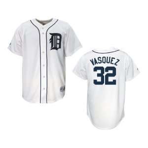  Vasquez #32 Majestic Detroit Tigers Replica Home Jersey 