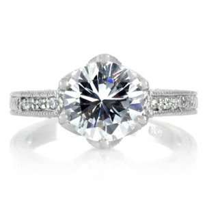  Marguerites Engagement Ring   2.5 CT CZ Size 7 Jewelry