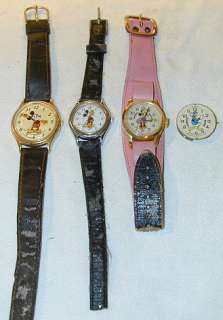 VINTAGE MICKEY MOUSE MINNIE MOUSE Donald DUCK WATCH DISNEY  
