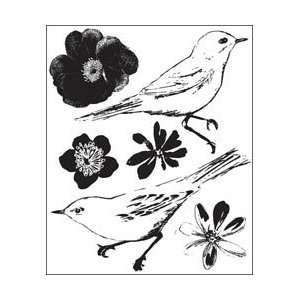  Prima Meadow Lark Clear Stamps 2.5X3 Birds; 6 Items 