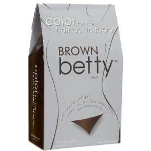 Betty Beauty Color Kit for the Hair Down There, Brown 1.5 oz (Quantity 