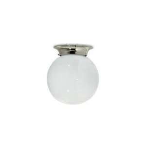 Lefroy Brooks Classic Ceiling Light With 8 in. Opal Globe Max Wattage 