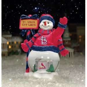 St. Louis Cardinals Team City Limits Snowman MLB Baseball Fan Shop 